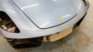 Ferrari damage marked out for full respray