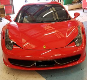Ferrari previous car repairs
